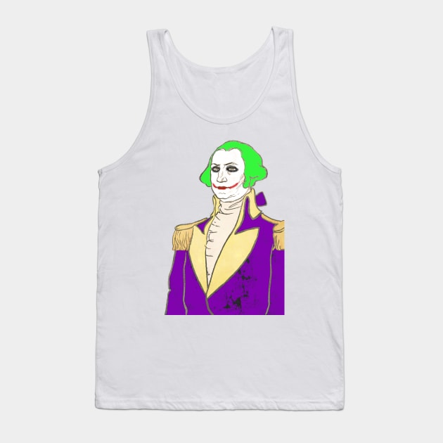 First president George Washington clown makeup anarchy society Tank Top by Captain-Jackson